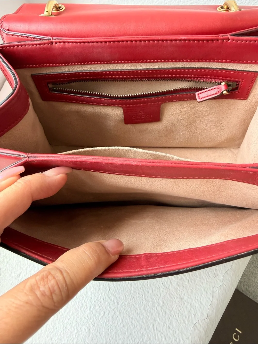 AUTHENTIC GUCCI Queen Margaret Bee Top Handle + COA + Web Strap